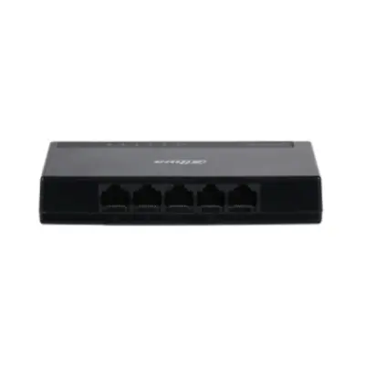 DAHUA DH-PFS3005-5GT-L 5-портовый гигабитный неуправляемый коммутатор, 5xRJ45 1Gb, коммутация 10 Гбит/с, MAC-таблица 2K, пластик