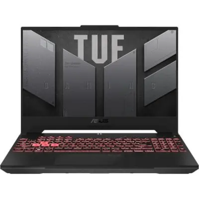 Ноутбук Asus TUF Gaming A17 FA707NU-HX070 Ryzen 5 7535HS 16Gb SSD1Tb NVIDIA GeForce RTX4050 6Gb 17.3" IPS FHD (1920x1080) noOS grey WiFi BT Cam (90NR0EF5-M00430)