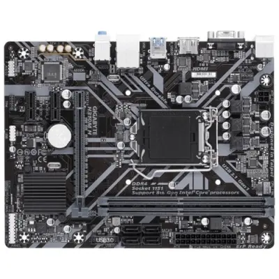 Gigabyte H310M H RTL {S1151  PCI-E Dsub+HDMI GbLAN  SATAIII mATX 2DDR4}