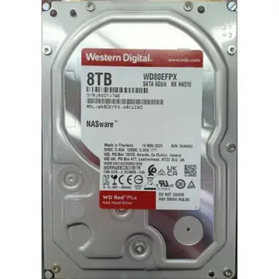 Жесткий диск WD SATA-III 8TB WD80EFPX NAS Red Plus (5640rpm) 256Mb 3.5"