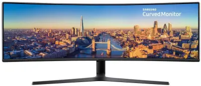 Монитор Samsung 49" C49J890DKR черный VA LED 5ms 32:9 HDMI M/M матовая HAS 3000:1 300cd 178гр/178гр 3840x1080 DisplayPort FHD USB 20.8кг