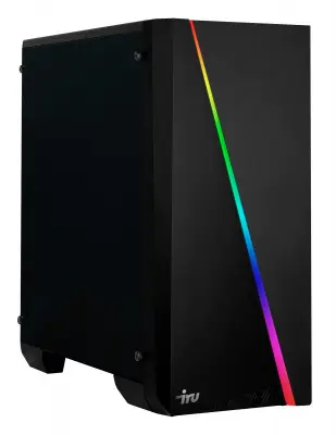 ПК IRU Game 515 MT i5 10400F (2.9) 16Gb 1Tb 7.2k SSD240Gb RTX3060 12Gb Windows 10 Home Single Language 64 GbitEth 700W черный (1509712)