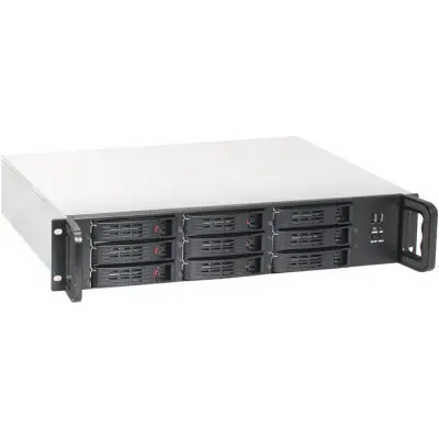 Exegate EX292584RUS Серверный корпус ExeGate Pro 2U650-HS09 <RM 19", высота 2U, глубина 650, БП 2U-600ADS, 9xHotSwap, 2*USB>