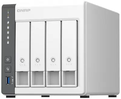 Сетевое хранилище NAS Qnap TS-433-4G 4-bay настольный Cortex-A55