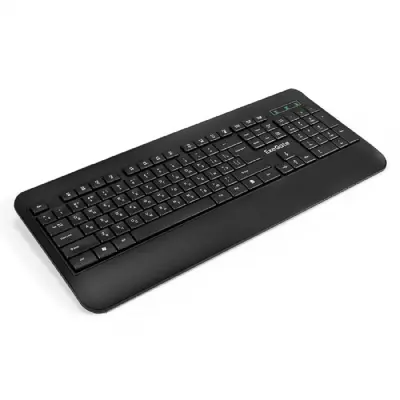 Exegate EX296922RUS Клавиатура ExeGate Professional Standard LY-E5500M (USB, полноразмерная, влагозащищенная, 104кл., Enter большой, подставка под запястья, длина кабеля 1,35м, черная, Color Box)