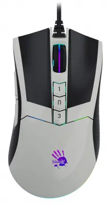 Мышь A4Tech Bloody W90 Max белый/черный оптическая 10000dpi USB 10but (W90 MAX PANDA)