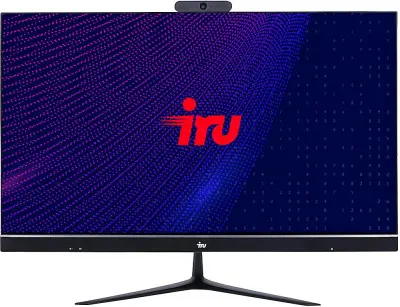 Моноблок IRU Office P2310KL 23.8" Full HD Cel 3867U (1.8) 4Gb SSD120Gb HDG610 Free DOS GbitEth WiFi BT 60W Cam черный 1920x1080