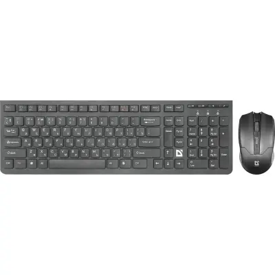Defender Клавиатура + мышь Columbia C-775 RU черный [45775] {Беспроводной набор, мультимедиа}