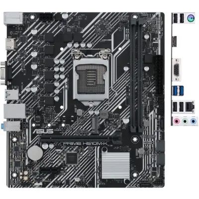 ASUS PRIME H510M-K (Socket 1200, mATX, 2xDDR4(64GB), VGA/HDMI 2.0, 1xPCIe 4.0x16/1xPCIe 3.0, 1xLAN, 4xSATA 6Gb/s, 1xM.2, 2xUSB 3.2, 4xUSB 2.0, 1xPS/2)