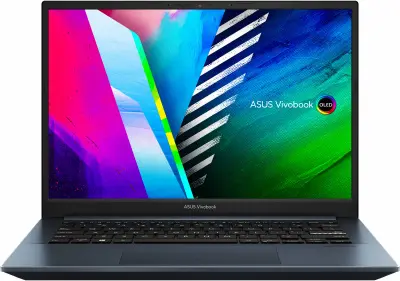 Ноутбук Asus Vivobook Pro 14 OLED M3401QA-KM012W Ryzen 7 5800H 16Gb SSD512Gb AMD Radeon 14" OLED 2.8K (2880x1800) Windows 11 Home blue WiFi BT Cam
