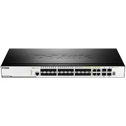 D-Link DGS-3000-28SC/A1A Управляемый L2 стекируемый коммутатор с 20 портами 100/1000Base-X SFP, 4 комбо-портами 100/1000Base-T/SFP и 4 портами 10GBase-X SFP+