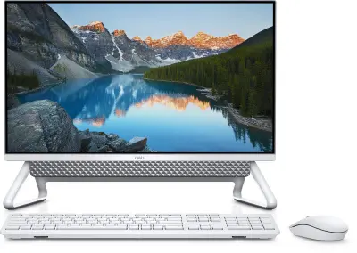 Моноблок Dell Inspiron 5400 23.8" Full HD i5 1135G7 (2.4) 8Gb 1Tb 5.4k SSD256Gb MX330 2Gb CR Windows 11 Home GbitEth WiFi BT 130W клавиатура мышь Cam серебристый 1920x1080