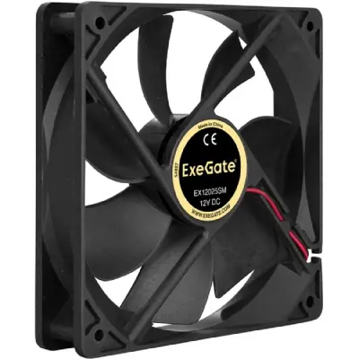 Exegate EX283394RUS Вентилятор ExeGate EX12025SM, 120x120x25 мм, подшипник скольжения, Molex, 1200RPM, 19dBA