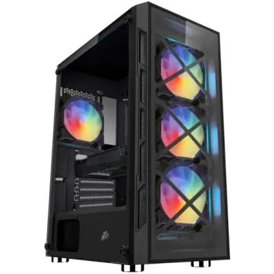1STPLAYER FIREBASE XP-G / ATX, TG / 4x120mm LED fans inc. / XP-G-BK-4F1