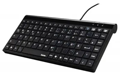 Клавиатура Hama SL720 Slim черный USB slim для ноутбука