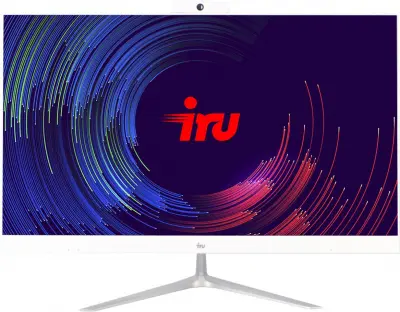 Моноблок IRU Office P2320P 23.8" Full HD Ryzen 5 PRO 2400GE (3.2) 16Gb 1Tb SSD240Gb RX Vega 11 Free DOS GbitEth WiFi BT 120W Cam белый 1920x1080 (RUS)