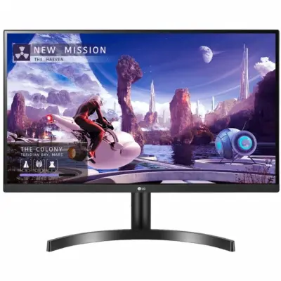 LCD LG 27" 27QN600-B черный {IPS 2560x1440 75Hz 5ms 178/178 8bit(6bit+FRC) 350cd 1000:1  HDR10 HDMI DisplayPort vesa}