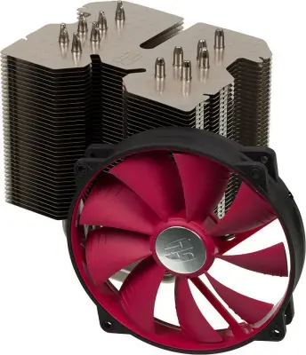 Устройство охлаждения(кулер) Deepcool REDHAT Soc-AM4/1151/1200/2066/1700 черный/красный 4-pin 13-31dB Al+Cu 250W 1079gr Ret