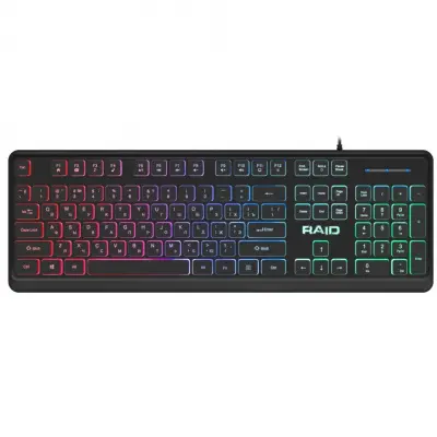 Клавиатура Defender Raid GK-778DL черный USB slim for gamer LED