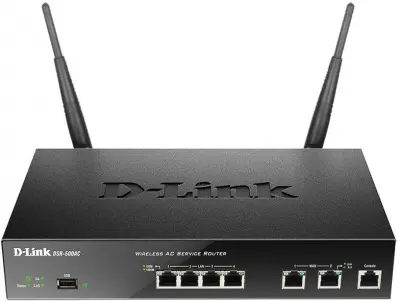 Межсетевой экран D-Link DSR-500AC AC1200 10/100/1000BASE-TX черный