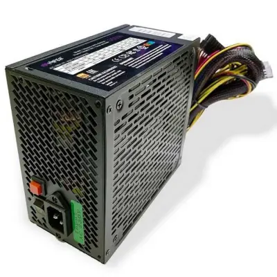 HIPER Блок питания HPB-600RGB (ATX 2.31, 600W, ActivePFC, RGB 140mm fan, Black) BOX