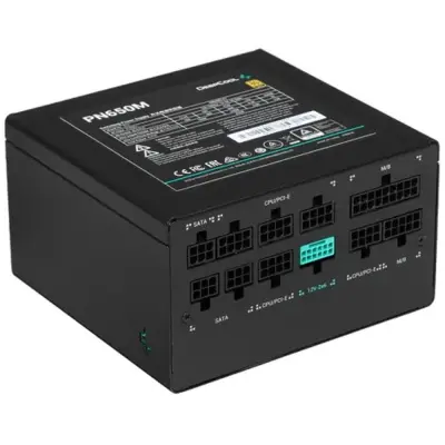 Блок питания Deepcool GAMERSTORM PN650M (ATX 3.1, 650W, Full Cable Management, PWM 120mm fan, Active PFC, 80+ GOLD, Active PFC + Full Bridge SRC LLC + DC/DC, Gen5 PCIe) RET
