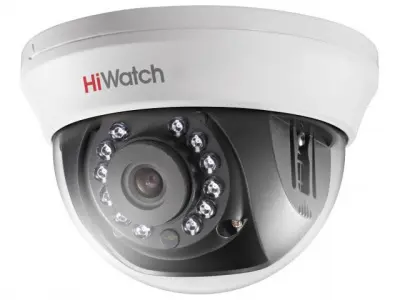 Камера видеонаблюдения аналоговая HiWatch DS-T201(B) (2.8 mm) 2.8-2.8мм HD-CVI HD-TVI цветная корп.:белый