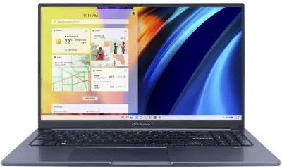 Ноутбук Asus VivoBook X1503ZA-L1303 Core i5 12500H 8Gb SSD512Gb Intel Iris Xe graphics 15.6" OLED FHD (1920x1080) noOS blue WiFi BT Cam (90NB0WY1-M00NX0)