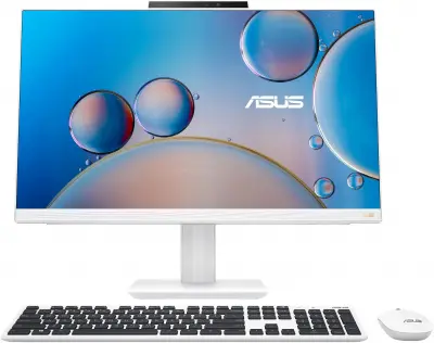 Моноблок Asus A5402WVAK-WA0420 23.8" Full HD i7 1360P (2.2) 16Gb SSD512Gb Iris Xe CR noOS GbitEth WiFi BT 120W клавиатура мышь Cam белый 1920x1080