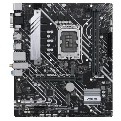 ASUS PRIME H610M-A WIFI D4 (Socket 1700, mATX, 2xDDR4(64GB), VGA/HDMI/DP, 1xPCIe 4.0x16/1xPCIe 3.0, 1xLAN, Wi-Fi, BT, 4xSATA 6Gb/s, 2xM.2, 2xUSB 3.2, 4xUSB 2.0, 2xPS/2)