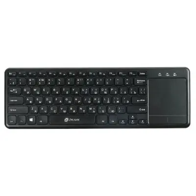 Клавиатура Oklick 830ST черный USB [1011937] {Клавиатура беспроводная slim Multimedia Touch}