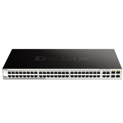 Коммутатор D-Link DGS-1210-52/FL2A (L2) 52x1Гбит/с 4xКомбо(1000BASE-T/SFP) управляемый