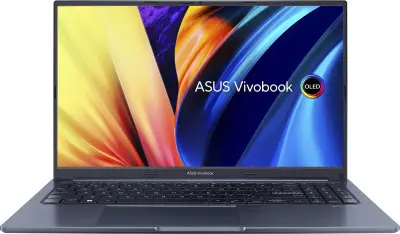 Ноутбук Asus Vivobook 15 M1503Q Ryzen 7 5800H 16Gb SSD512Gb AMD Radeon 15.6" OLED 2.8K (2880x1620) noOS blue WiFi BT Cam