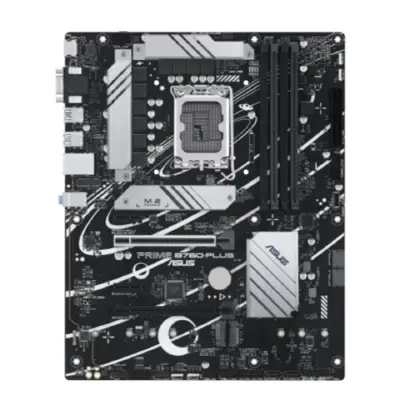 ASUS PRIME B760-PLUS (Socket 1700, ATX, 4xDDR5(192GB), DP/HDMI, 2xPCIe 4.0x16/1xPCIe 4.0, 1xLAN (2.5GbE), 4xSATA 6Gb/s, 3xM.2, 2xUSB 3.2, 4xUSB 2.0, 1xPS/2) 90MB1EF0-M1EAY0