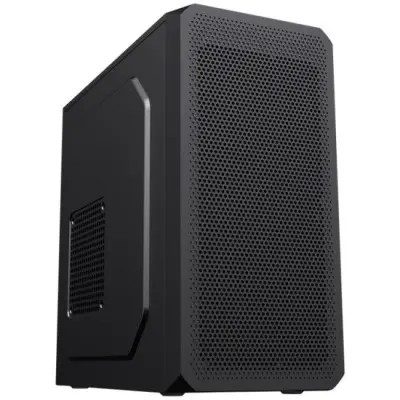 Foxline FL-707-FZ450R-U32  mATX case, black, w/PSU 450W 12cm, w/2xUSB3.0, w/pwr cord, w/o FAN