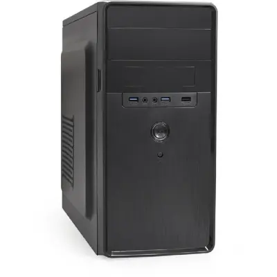 Exegate EX286441RUS Корпус Minitower ExeGate BA-309U2-AA500 (mATX, БП AA500 с вент. 8см, 1*USB+2*USB3.0, HD аудио, черный)