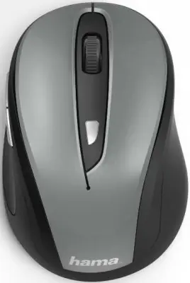Мышь Hama MW-400 серый оптическая (1600dpi) беспроводная USB для ноутбука (6but)