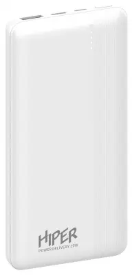 Мобильный аккумулятор Hiper MX Pro 10000 10000mAh QC/PD 3A белый (MX PRO 10000 WHITE)