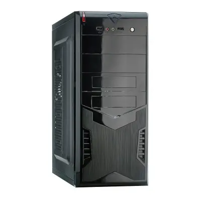 Exegate EX280387RUS Корпус Miditower Exegate CP-604 Black, ATX, , 2*USB, Audio