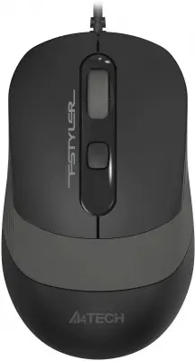 Мышь A4Tech Fstyler FM10ST серый/черный оптическая (1600dpi) silent USB для ноутбука (3but)