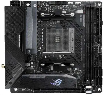 Материнская плата Asus ROG STRIX B550-I GAMING Soc-AM4 AMD B550 2xDDR4 mini-ITX AC`97 8ch(7.1) 2.5Gg RAID+HDMI+DP