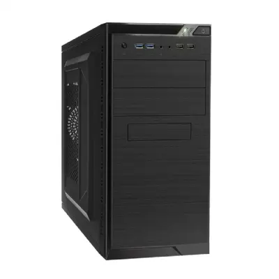 Exegate EX272745RUS Корпус Minitower Exegate QA-412U Black, mATX, <XP400, Black, 120mm>, 2*USB+2*USB3.0, Audio