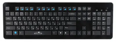 Клавиатура Оклик 870S черный USB беспроводная slim Multimedia