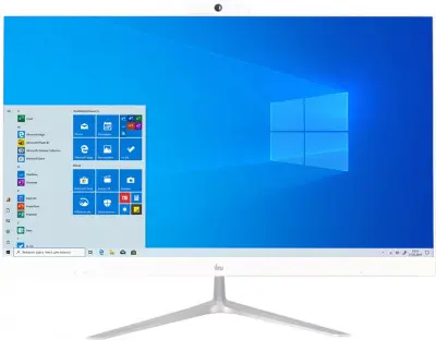 Моноблок IRU Office P2320P 23.8" Full HD Ryzen 3 3200GE (3.3) 8Gb SSD240Gb Vega 8 Windows 10 Home Single Language 64 GbitEth WiFi BT 120W Cam белый 1920x1080 (RUS)