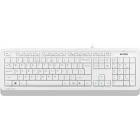 Клавиатура A-4Tech Fstyler FK10 WHITE белый/серый USB [1147536]