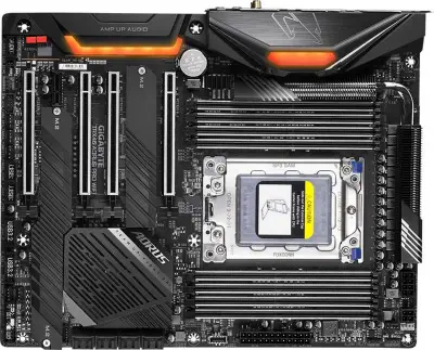Материнская плата Gigabyte TRX40 AORUS PRO WIFI Socket sTRX4 AMD TRX40 8xDDR4 ATX AC`97 8ch(7.1) GbLAN RAID