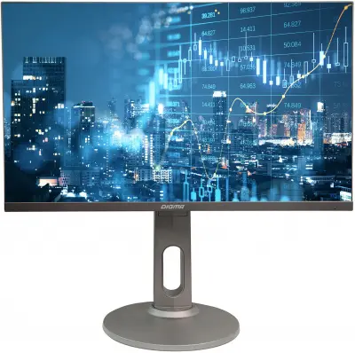Монитор Digma 27" DM-MONB2707 черный IPS LED 7ms 16:9 HDMI M/M матовая HAS Piv 350cd 178гр/178гр 2560x1440 75Hz FreeSync DP 2K USB 6.1кг