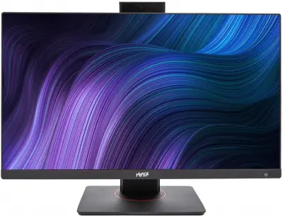 Моноблок Hiper V6 23.8" Full HD PG G6405 (4.1) 8Gb SSD256Gb UHDG 610 CR Windows 10 Professional GbitEth WiFi BT 120W клавиатура мышь Cam черный 1920x1080