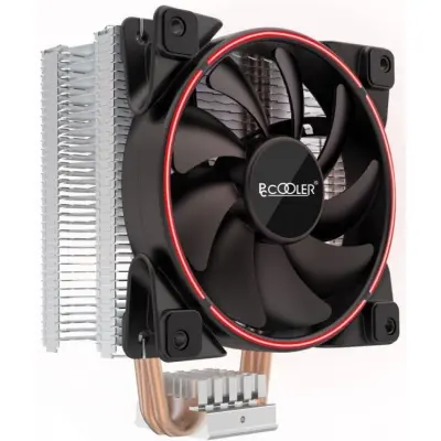 PCCooler GI-X3R V2 Кулер S775/115X/20XX/AM2/AM3/AM4 (24 шт/кор, TDP 125W, вент-р 120мм с PWM, 3 тепловые трубки 6мм, красная LED подсветка, 1000-1800RPM, 26.5dBa)