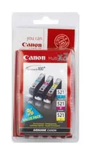Картридж струйный Canon CLI-521 2934B010 голубой/пурпурный/желтый набор для Canon Pixma MP540/620/630/980